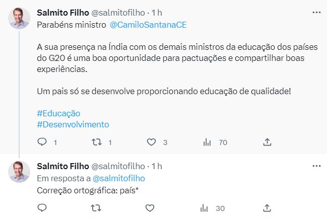 Ap s cr ticas de Ciro a Camilo pedetista Salmito elogia atua o