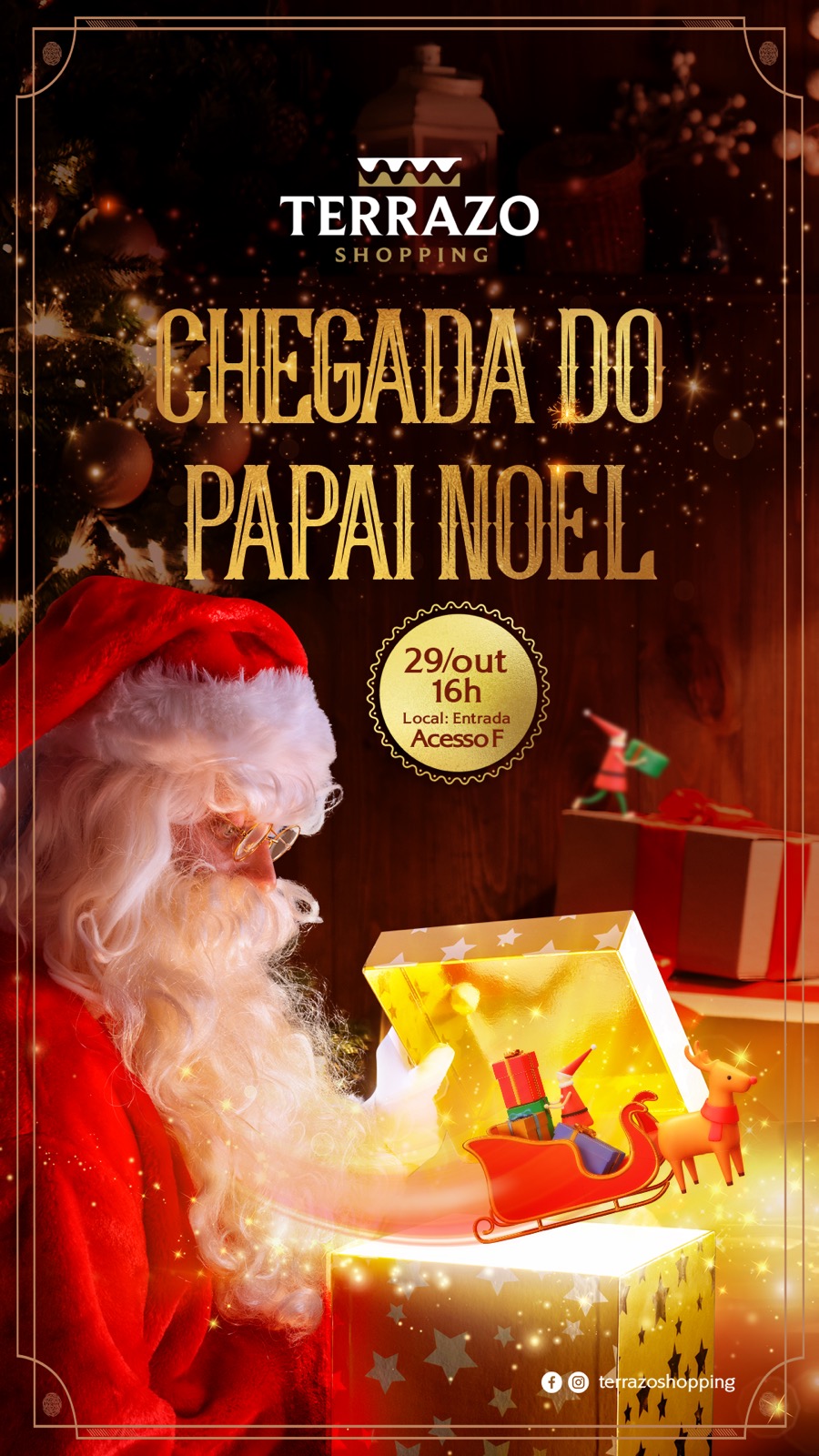 Acompanhe a chegada do Papai Noel a sua cidade através do